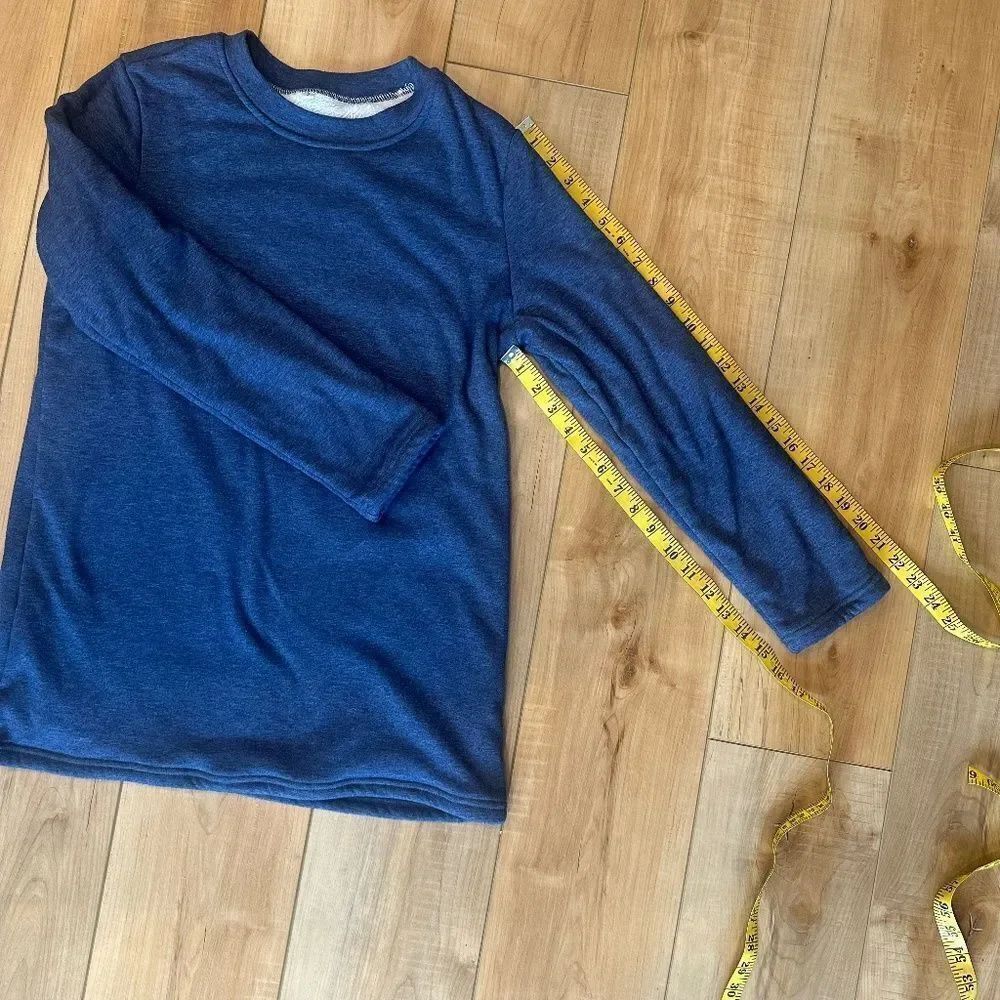 Snuggly Soft Cozy Fleece Lined Long Sleeve Pajama Lounge Top Blur - Picture 6 of 9